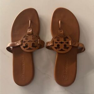 Tory Burch Brown Cognac Miller Sandals